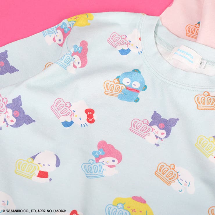 サンリオ パステル総柄Tシャツ 1557K | BABYDOLL | 詳細画像8 