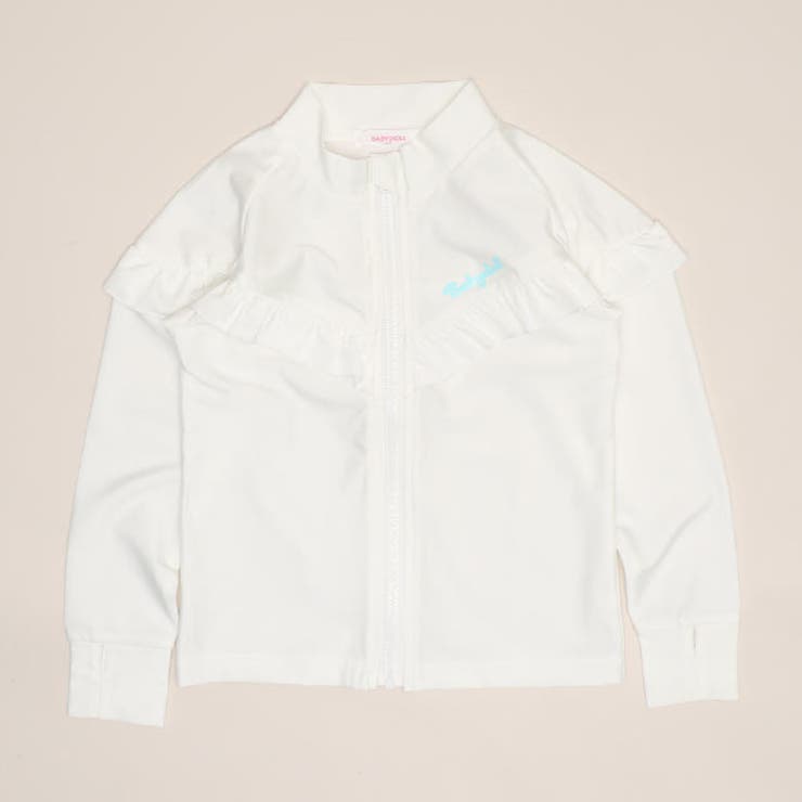 ホワイト | フリル切替ラッシュガード 1574K | BABYDOLL