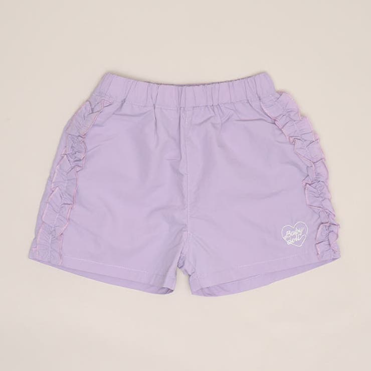 パープル | 水陸両用 フリルショートパンツ 1575K | BABYDOLL