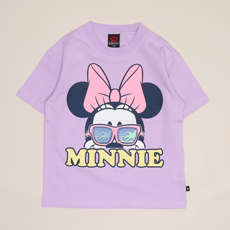ミニー/パープル | 親子お揃い ディズニー リゾート柄レンチキュラーTシャツ 1587K | BABYDOLL