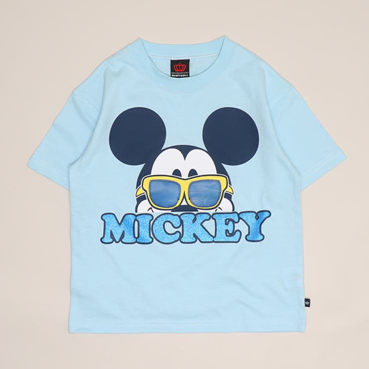ミッキー/ライトブルー | 親子お揃い ディズニー リゾート柄レンチキュラーTシャツ 1587K | BABYDOLL