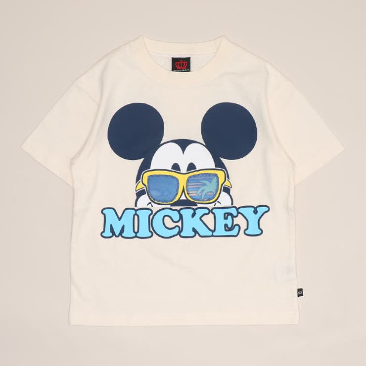 ミッキー/ホワイト | 親子お揃い ディズニー リゾート柄レンチキュラーTシャツ 1587K | BABYDOLL