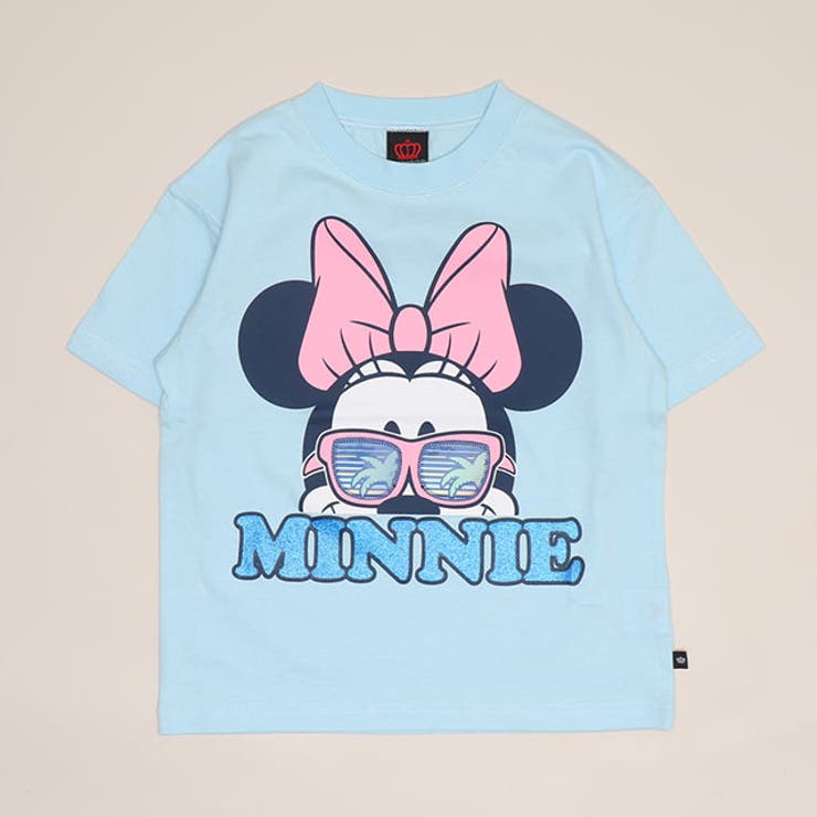 ミニー/ライトブルー | 親子お揃い ディズニー リゾート柄レンチキュラーTシャツ 1587K | BABYDOLL