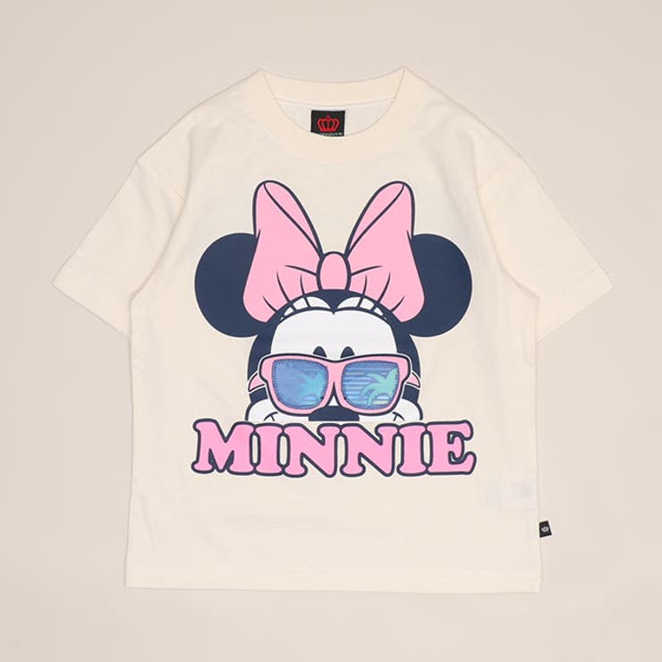 ミニー/ホワイト | 親子お揃い ディズニー リゾート柄レンチキュラーTシャツ 1587K | BABYDOLL