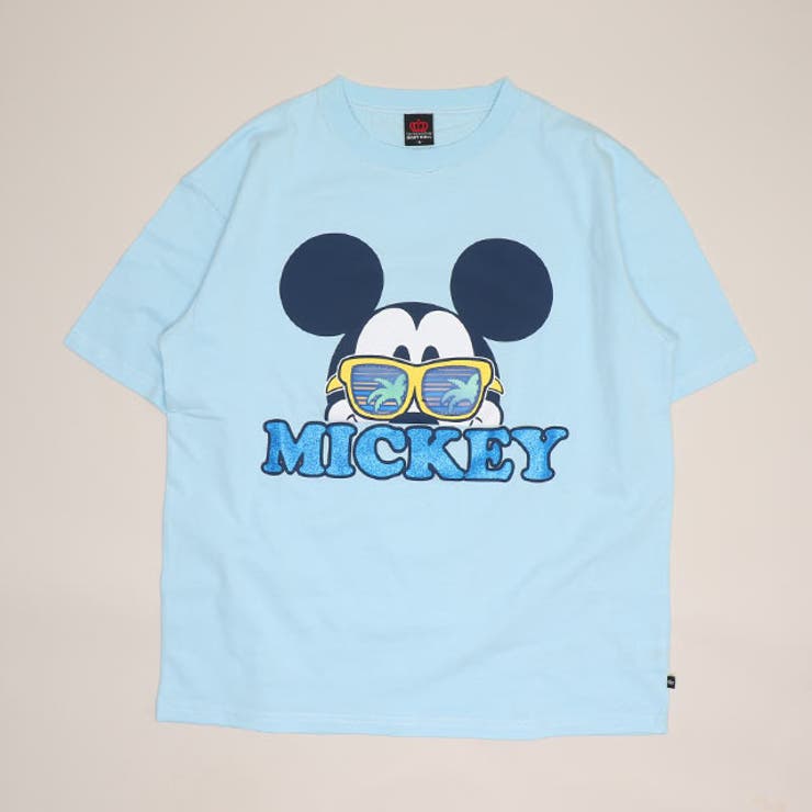 ミッキー/ライトブルー | 親子お揃い ディズニー リゾート柄レンチキュラーTシャツ 1587A | BABYDOLL