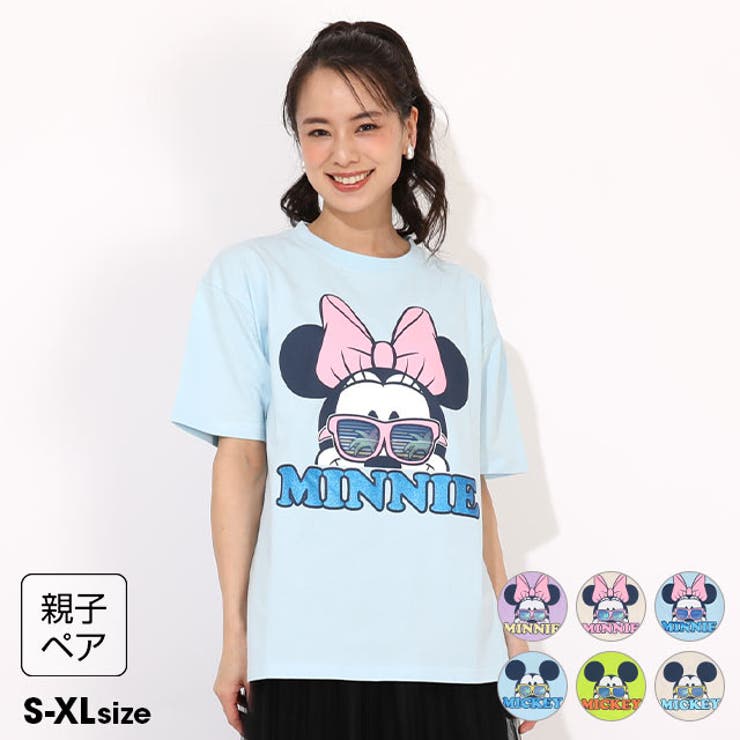 親子お揃い ディズニー リゾート柄レンチキュラーTシャツ 1587A | BABYDOLL | 詳細画像1 