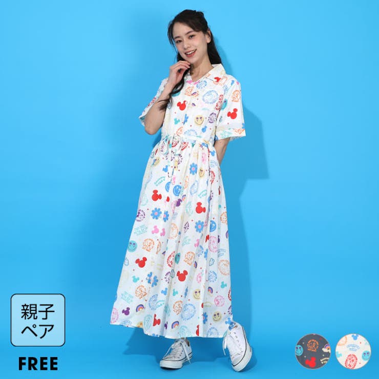 親子お揃い ディズニー リゾート総柄ワンピース 1598A | BABYDOLL | 詳細画像1 