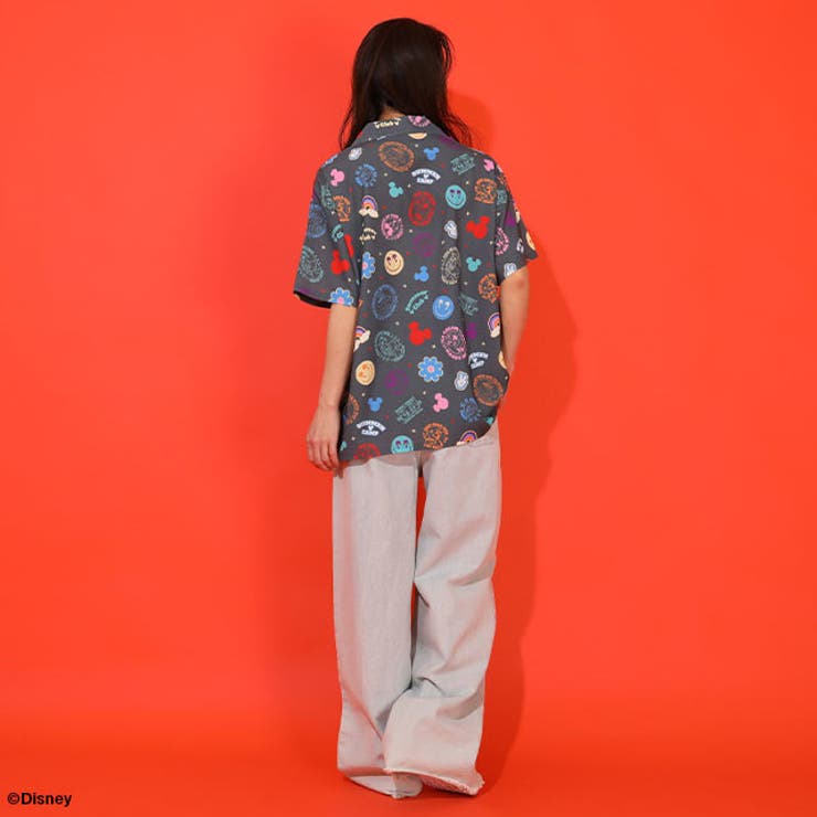 親子お揃い ディズニー リゾート総柄シャツ 1600A （ボトムス別売） | BABYDOLL | 詳細画像10 