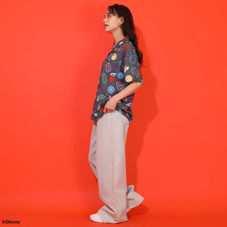 親子お揃い ディズニー リゾート総柄シャツ 1600A （ボトムス別売） | BABYDOLL | 詳細画像13 