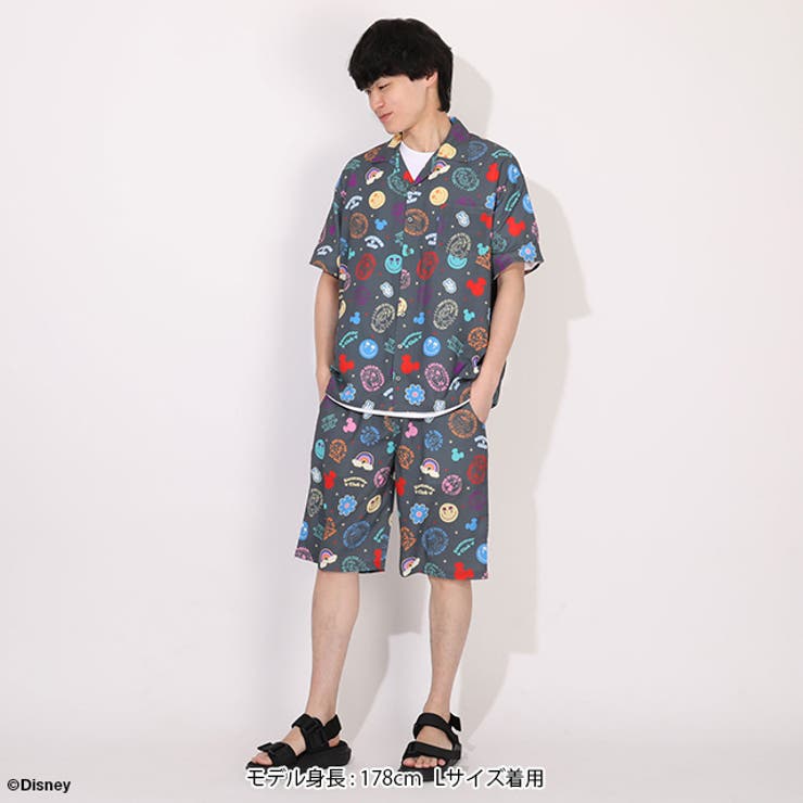 親子お揃い ディズニー リゾート総柄シャツ 1600A （ボトムス別売） | BABYDOLL | 詳細画像14 