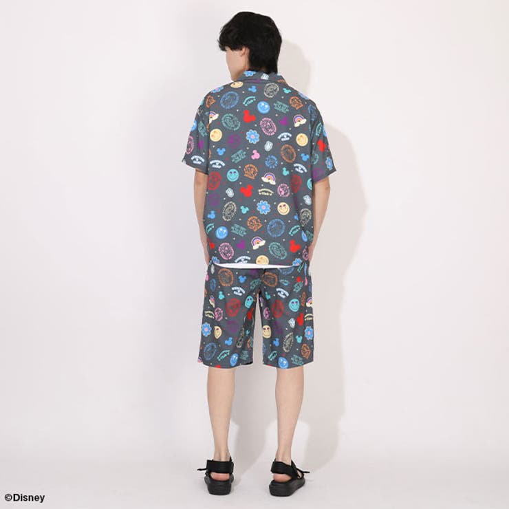 親子お揃い ディズニー リゾート総柄シャツ 1600A （ボトムス別売） | BABYDOLL | 詳細画像15 