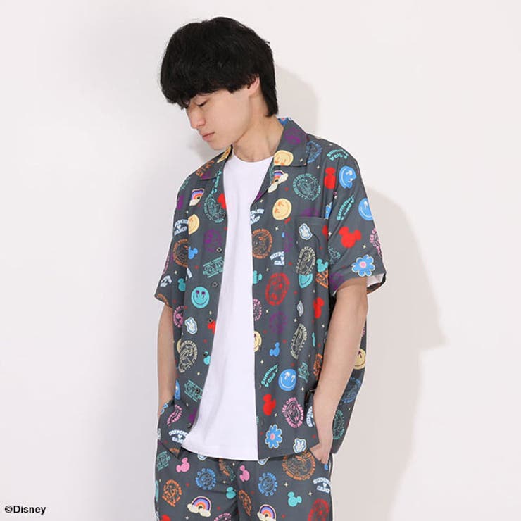 親子お揃い ディズニー リゾート総柄シャツ 1600A （ボトムス別売） | BABYDOLL | 詳細画像17 