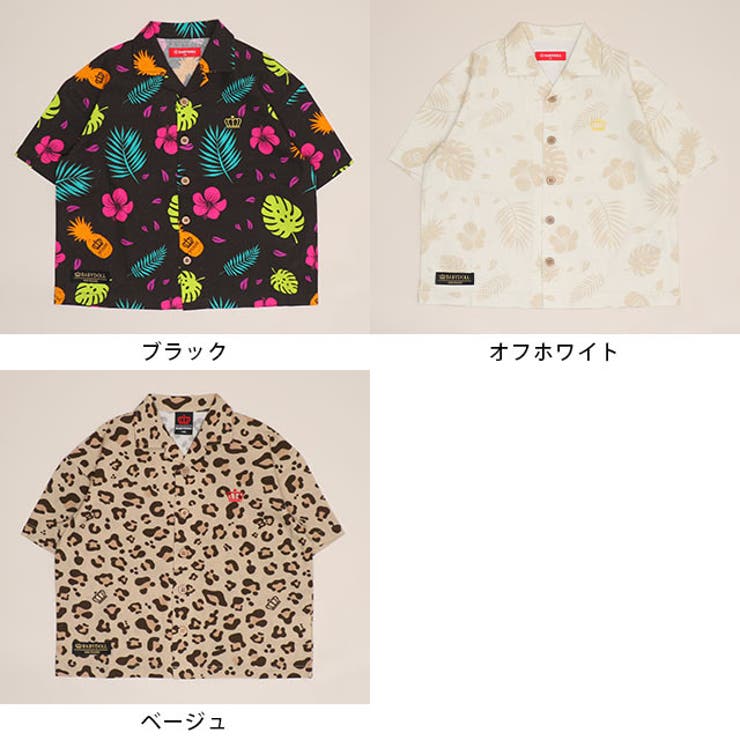 親子お揃い リゾート総柄半袖シャツ 1609K | BABYDOLL | 詳細画像16 