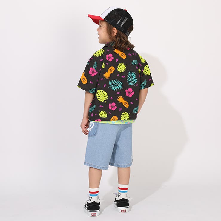 親子お揃い リゾート総柄半袖シャツ 1609K | BABYDOLL | 詳細画像3 