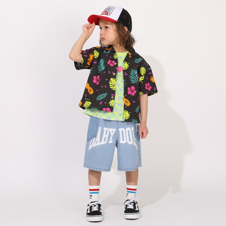 親子お揃い リゾート総柄半袖シャツ 1609K | BABYDOLL | 詳細画像5 