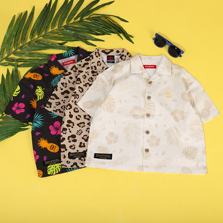 親子お揃い リゾート総柄半袖シャツ 1609K | BABYDOLL | 詳細画像11 