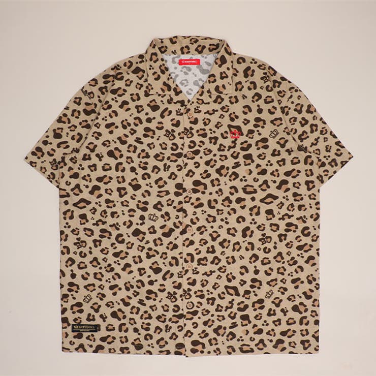 ベージュ | 親子お揃い リゾート総柄半袖シャツ 1609A | BABYDOLL