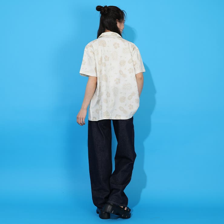 親子お揃い リゾート総柄半袖シャツ 1609A | BABYDOLL | 詳細画像3 