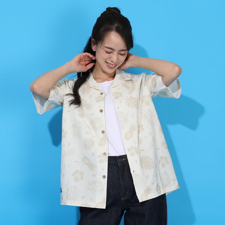 親子お揃い リゾート総柄半袖シャツ 1609A | BABYDOLL | 詳細画像5 