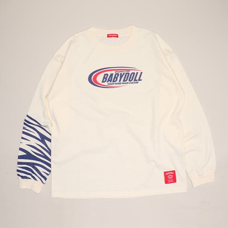 オフホワイト | 親子お揃い ラウンドロゴロンT 1614A | BABYDOLL