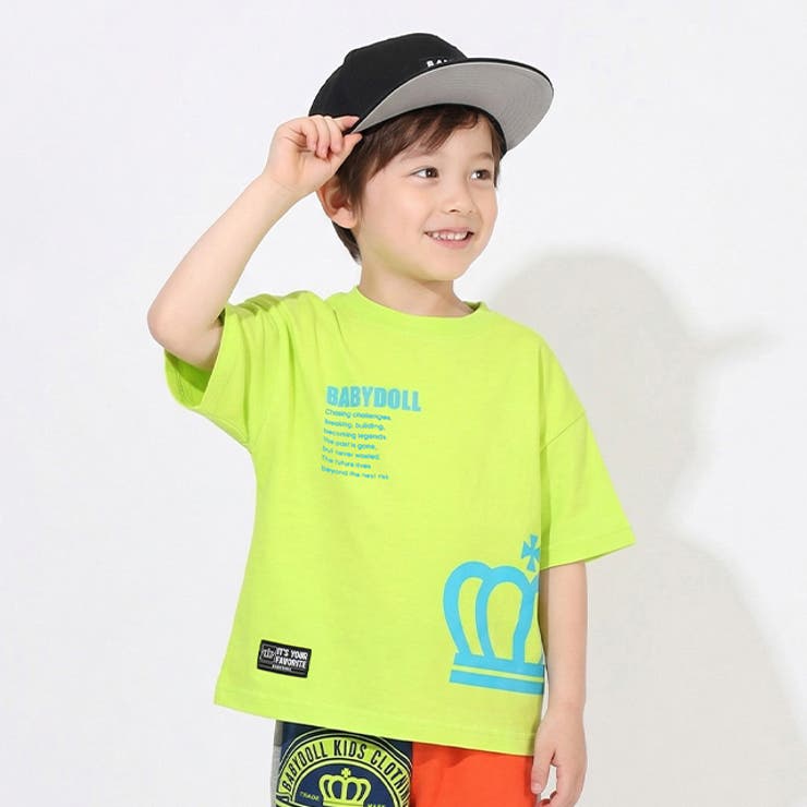 親子お揃い ネオンバックロゴTシャツ 1619K | BABYDOLL | 詳細画像9 