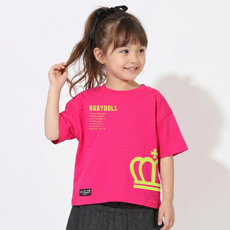 親子お揃い ネオンバックロゴTシャツ 1619K | BABYDOLL | 詳細画像18 