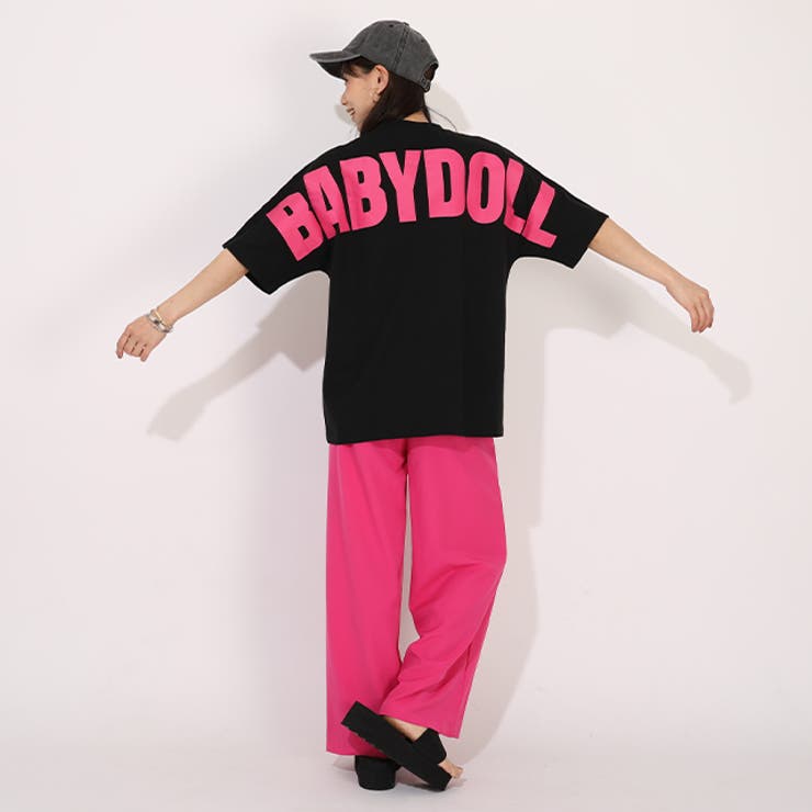 親子お揃い ネオンバックロゴTシャツ 1619A | BABYDOLL | 詳細画像3 