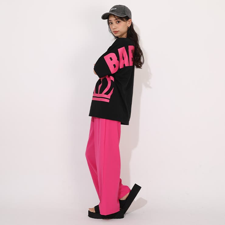 親子お揃い ネオンバックロゴTシャツ 1619A | BABYDOLL | 詳細画像7 