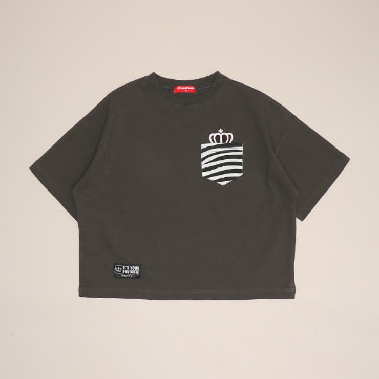 チャコール | 親子お揃い アニマルバックロゴTシャツ 1620K | BABYDOLL
