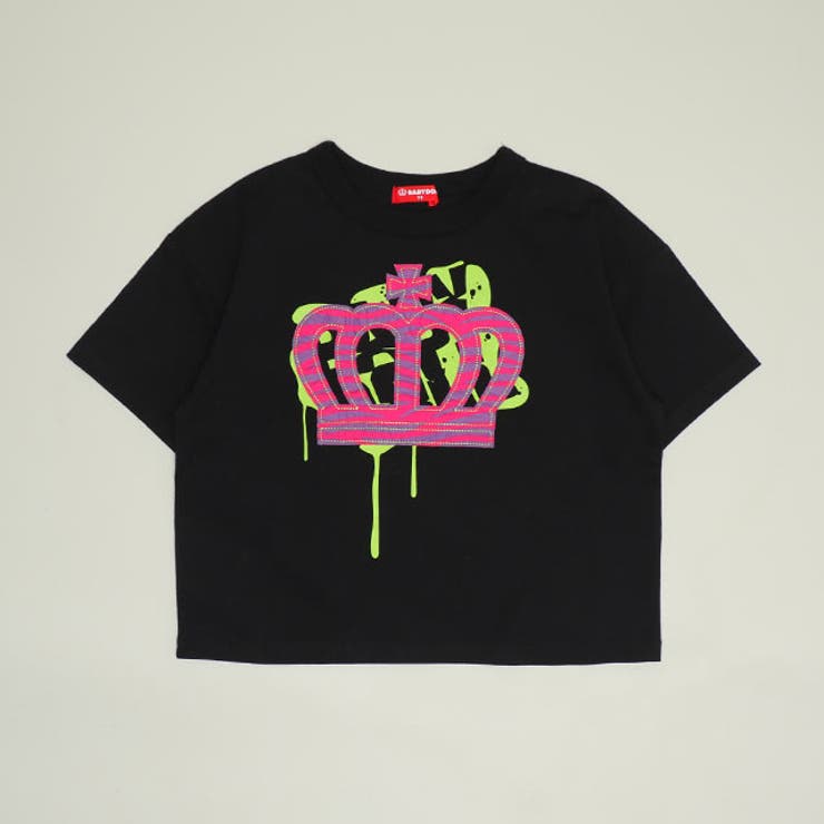 ブラック | アニマルクラウン五分袖Tシャツ 1621K | BABYDOLL