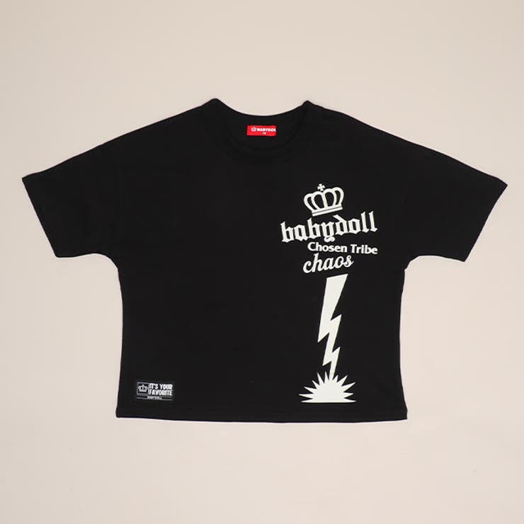 ブラック | 蓄光バックロゴTシャツ 1627K | BABYDOLL