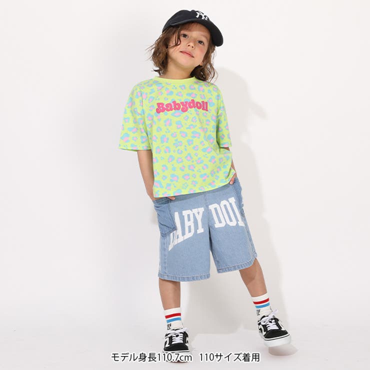 アーチロゴデニムハーフパンツ 1631K | BABYDOLL | 詳細画像2 