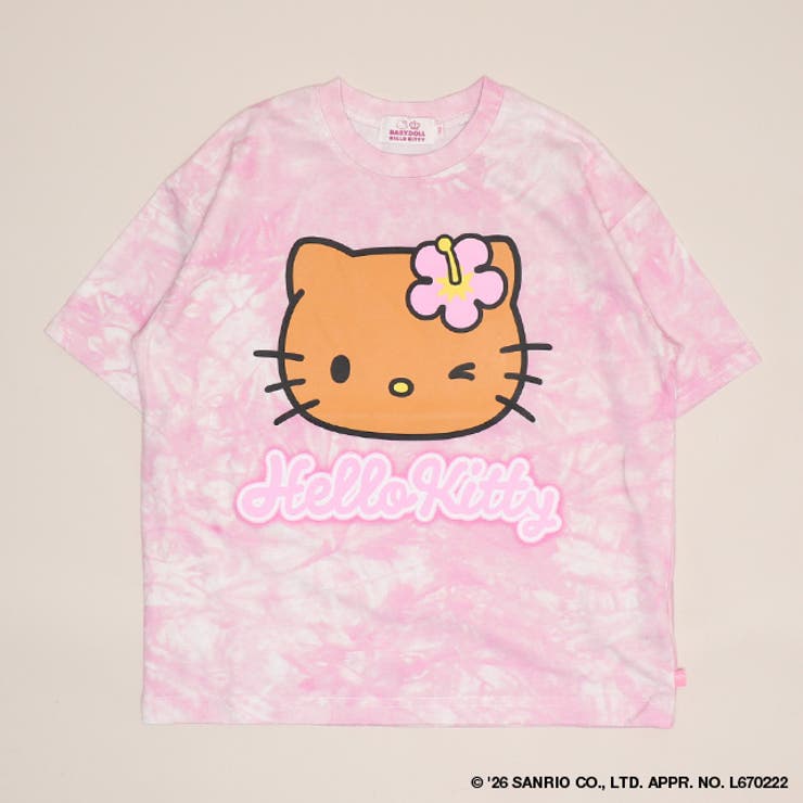 ハローキティ | 親子お揃い サンリオ タイダイBIGTシャツ 1661K | BABYDOLL