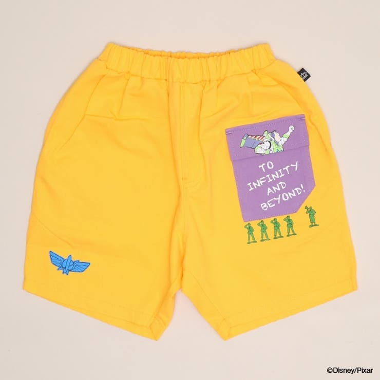 イエロー | ディズニー トイ・ストーリー フェイクポケットハーフパンツ 1732K | BABYDOLL