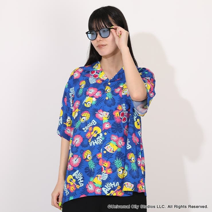 親子お揃い ミニオン 総柄シャツ 1757A | BABYDOLL | 詳細画像7 