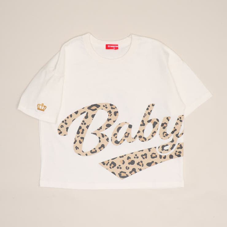 オフホワイト | 親子お揃い ビッグチアロゴTシャツ 1780K | BABYDOLL