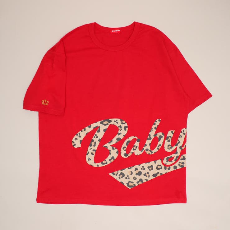 レッド | 親子お揃い ビッグチアロゴTシャツ 1780A | BABYDOLL