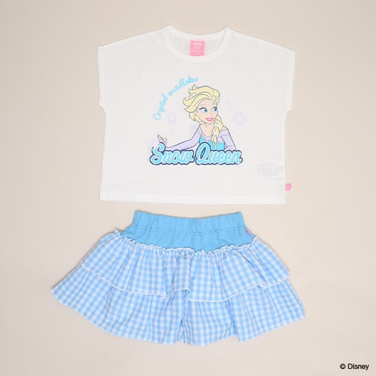 エルサ | ディズニー プリンセス / フリルギンガムセットアップ 1866K | BABYDOLL