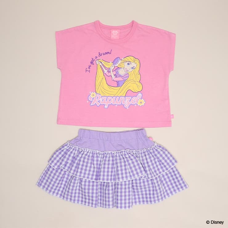 ラプンツェル | ディズニー プリンセス / フリルギンガムセットアップ 1866K | BABYDOLL