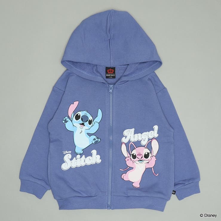 スティッチ | 親子お揃い ディズニー ペアキャラクタージップパーカー 1956K | BABYDOLL