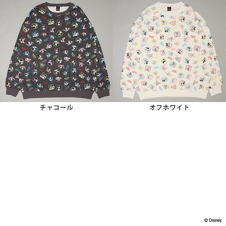 親子お揃い ディズニー 通販限定 総柄トレーナー 2156A | BABYDOLL | 詳細画像7 