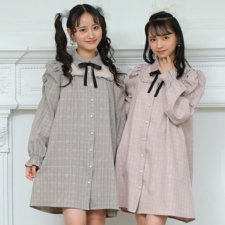 Pinkhunt スクエア切替ワンピース 7211k 冬物 品番 Bydk Babydoll ベビードール のキッズファッション通販 Shoplist ショップリスト