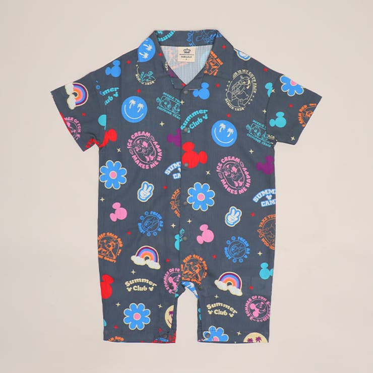 ディズニー リゾート総柄ロンパース 1599B | BABYDOLL | 詳細画像4 