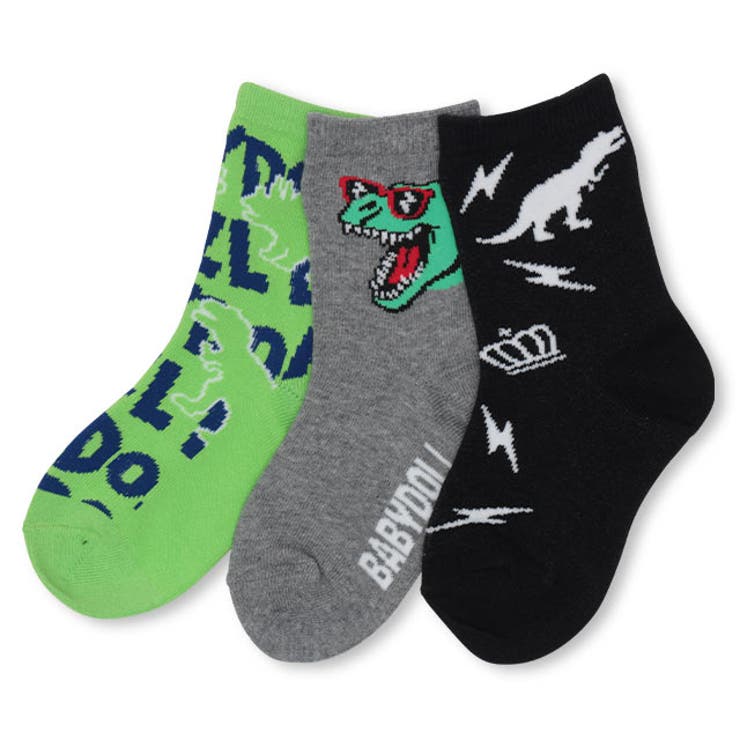 恐竜 クルーソックスセット 3912 品番 Bydk Babydoll ベビードール のキッズ ファッション通販 Shoplist ショップリスト