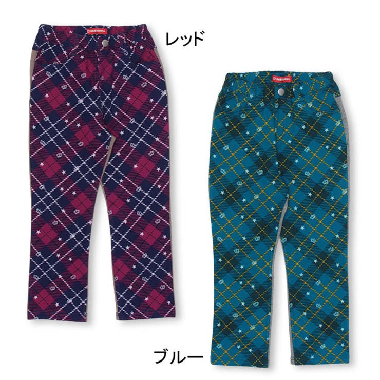 チェック切替ロングパンツ 4657K[品番：BYDK0003659]｜BABYDOLL 