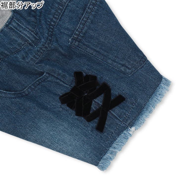 Off-White 国内発送 デニムドールショーツ レースアップデニムショートパンツ 4668K[品番:BYDK0003670