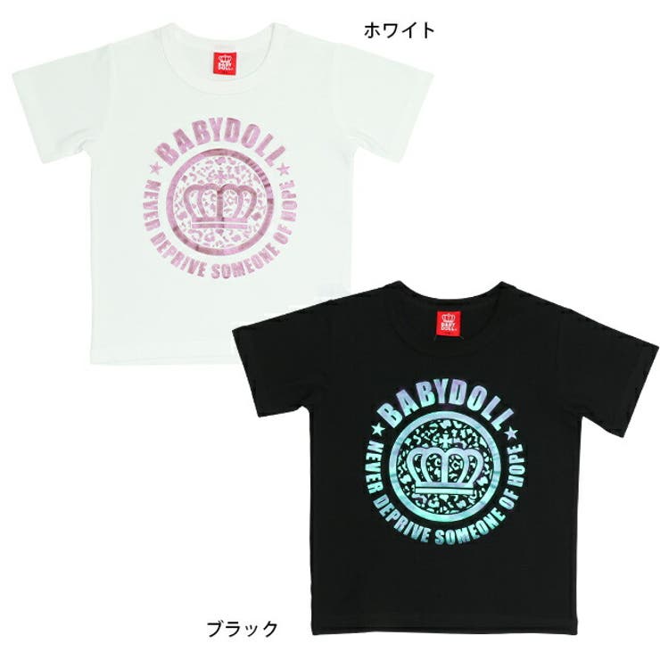 破格値下げ】 子供服 Tシャツ ビッグ 王冠ロゴ 親子お揃い 6371A 40%OFF SALE ベビードール BABYDOLL 大人 レディース  メンズ shop-net.org