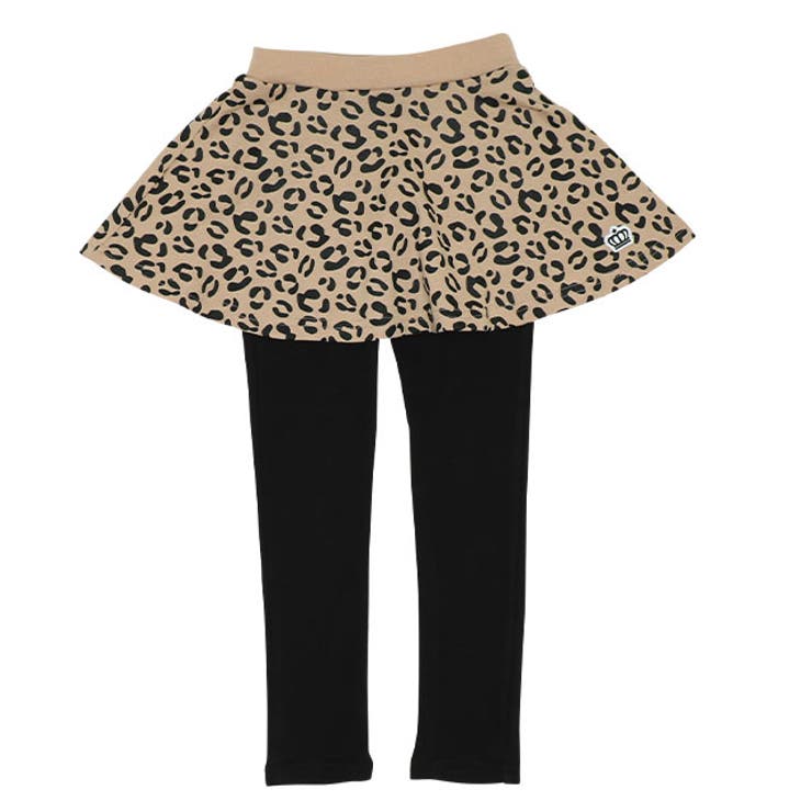 15ヒョウ | スカート付きウルトラストレッチパンツ 10分丈スカッツ 6327K | BABYDOLL