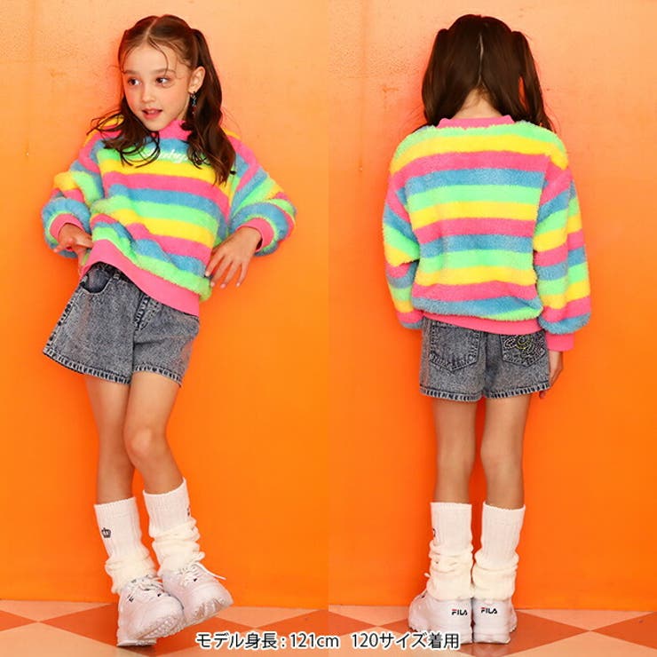 総柄ボアトレーナー 8898K[品番：BYDK0006270]｜BABYDOLL（ベビードール）のキッズ ファッション通販｜SHOPLIST（ショップリスト）