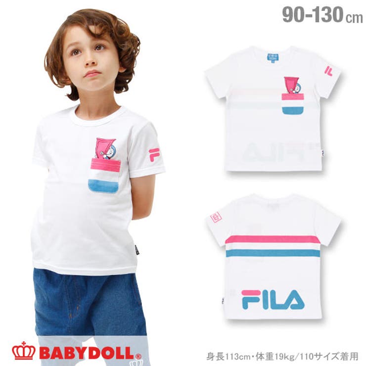 ドラえもん Fila Tシャツ キッズ 17k 品番 Bydk Babydoll ベビードール のキッズ ファッション通販 Shoplist ショップリスト